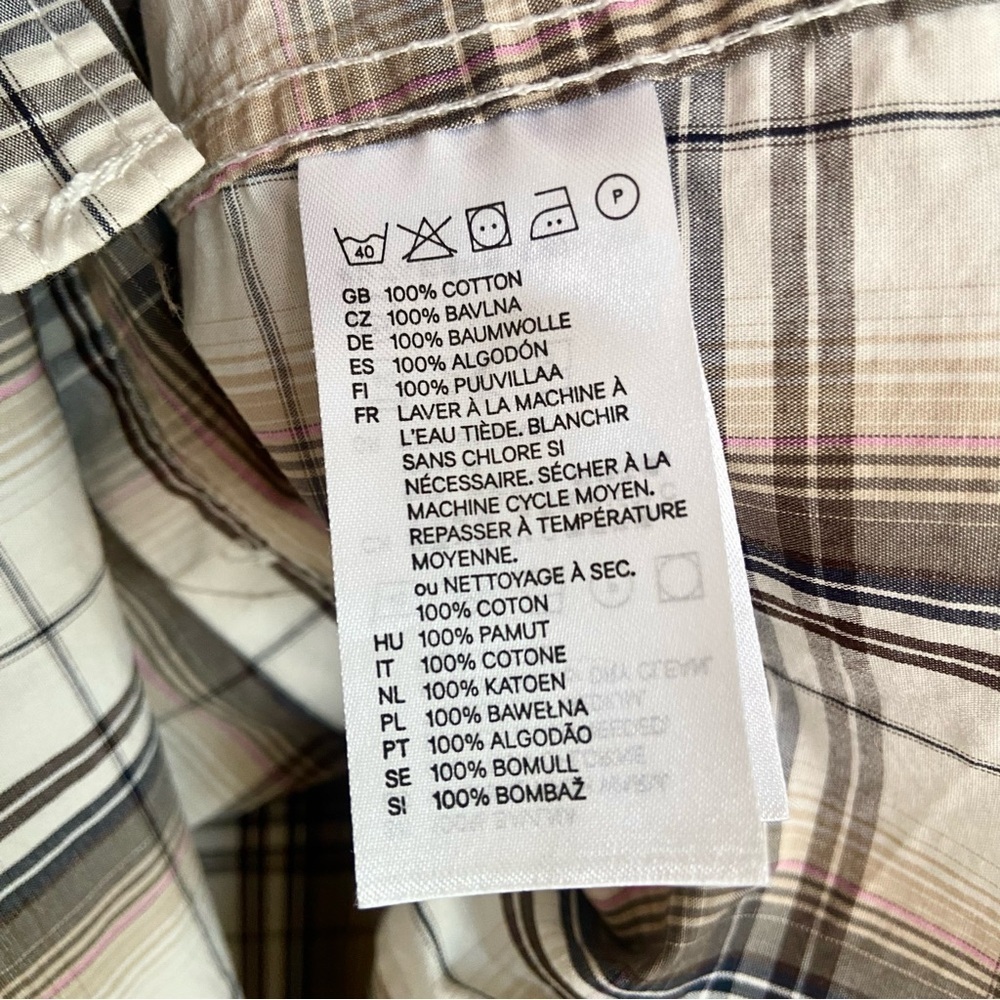 Checkered Pastel Plaid Modern Pocket Shirt - Picture 7 of 7